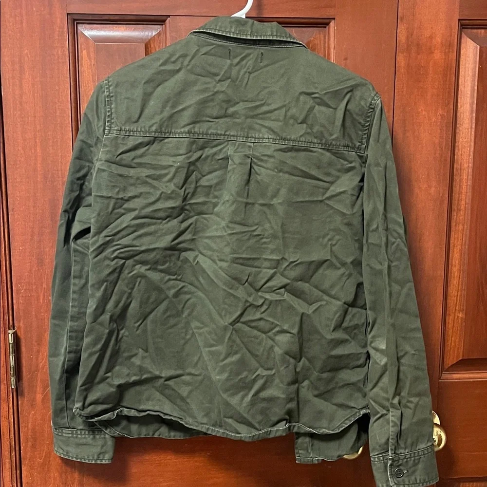 Forever 21 Olive Green Shirt Jacket - Picture 2 of 2